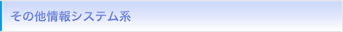 その他情報システム系