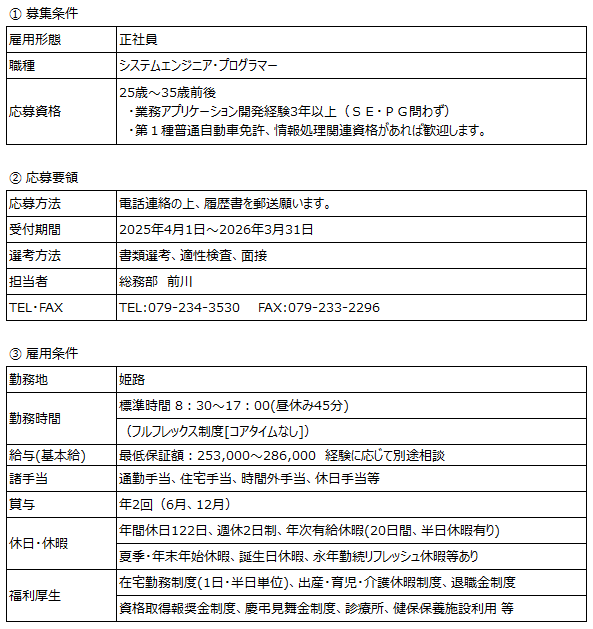 実務経験者募集